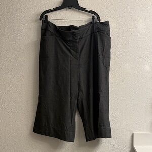 Dark Gray Wide-Leg Pants